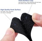 20 Sets Heavy Duty Hook   Loop Adhesive Strips  Sticky Back Fastener 2x4    Black