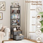 Cd Dvd 5 Tier Rack Storage Organizer Media Cabinet Tower Shelf Multimedia Holder