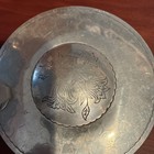 Vintage Rodney Kent Hammered Aluminum Serving Pan With Floral Lid And Handle 6   