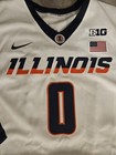 Nike Dj Williams Illinois Fighting Illini Game Worn Used Jersey 52  4 Gamer Rare