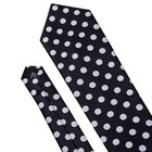 3 Pcs-men s Tie Set Dots Necktie Pocket Square Cufflinks Wedding Party Formal