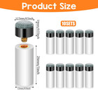 10 Sets Of Billiard Cues Tips Replacement With White Pool Cue Stick Ferrules  Bi