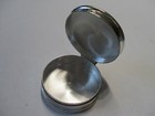 Gorgeous Round Shape Sterling Silver Pill Box Hallmarked Smooth Top 1 1 4 Round 
