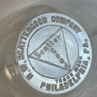 Victorian Scattergood 1897 Glass Cone Inkwell Antique Writing Desk Ink Bottle Ec