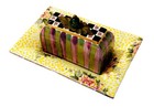 Htf Retired Mackenzie-childs Torquay Kelp Urchin Buttercup Butter Dish Plate