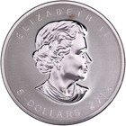 2012 Canada  5 Maple Leaf Titanic Privy 1 Oz 9999 Fine Silver Reverse Proof Coin