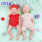 Ivita 20   Squishy Silicone Reborn Baby Girl boy Full Silicone Doll Xmas Gift