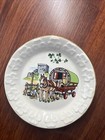 Carrigaline Pottery Cork Ireland Mini Plate Shamrock 4 3 4  Vintage
