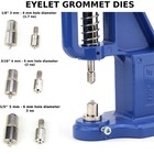Eyelet Grommet  Snap Button  Rivet Hand Press Machine Complete Set