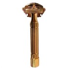 Vintage 1955 Gillette Gold Plated Diplomat Tto De Safety Razor Date Code A2