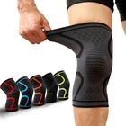 2x Knee Sleeves Copper Silver Compression Brace Support Sport Joint Injury Pain