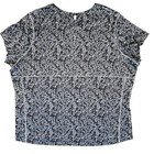 Nike Running Dri-fit T-shirt Womens 2x Athletic Top Fitness Workout Black Gray
