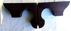 2 Carved Antique Victorian Solid Walnut Brackets Corbels 6 3 4 h X 5 1 2  Deep