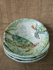 New Sigrid Olsen Watercolor Sea Turtle Melamine 7  Salad Cereal Bowl Set Of 4