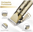 Gold Black Haircutting Kit With Clippers  Trimmer  Razor  Nose Trimmer  Combs