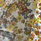 Awesome Rare Vintage Mid Century Retro 70s 60s Bright Floral Fabric 
