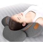 3-in-1 Neck Massager Vibration Pillow With Heating And Cervical Traction Usb C
