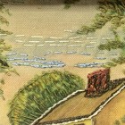 Vintage Genuine Needlework Embroidery Painting Birthplace Howard Payne