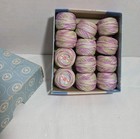 Vtg  Lot Of 12 Star Tatting Cotton Thread- 60 Yds Balls Lav  greens 154 Nib-rare