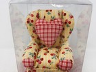 1998 Collectible Cushions By Dritz - Pink Plaid Cherries Armchair Pin Cushion