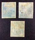 Momen  Trinidad 1851-55 Blue Paper Imperfs Mint Og H Lot  68382 