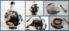 Old Chinese Snuff Bottle Overlay With Perch Motif