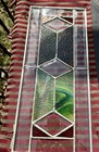 Vintage Leaded Stained Glass Window Panel Mission Style Hanging Sun Catcher 29   