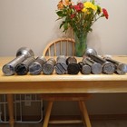 Lot Of 10 Vintage Flashlights     Eveready  Ray-o-vac  Bond     Mixed Styles  Metal