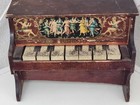 Antq Toy Piano Schoenhut Usa Victorian 7 Key Cherubs Nymphs Child Doll 1800 s Rd