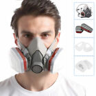 7in1 Half Face Gas Mask Facepiece Chemical Spray Painting Safety 6200 Respirator