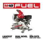 Milwaukee 2733-20 M18 Fuel 18v 7-1 4  Dual Bevel Sliding Miter Saw - Bare Tool