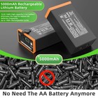4-pack Moultrie Power Mag Mma-em8 5000ah Battery For Edge Cellular Trai Camera