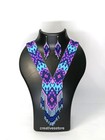 Handmade Gerdan Seed Beaded Jewelry  Boho Style Necklace With Matching Earring 