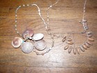 Two Urarina Peru Amazon Indian Snail Shells  Beads And Seeds Necklace