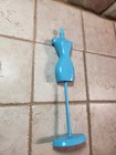 Barbie Doll Dress Form Mannequin Clothes Display Model Stand Holder Blue