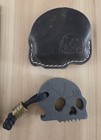 B Weiss Cranial Tri Spinial Ti Edc Bottle Opener W  Leather Slip   Brass Bead