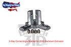4pcs  3way L Type Corner Angle Bracket For 2020 Aluminum Extrusion