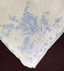 4 Vintage Madeira Hand Embroidered Linen Handkerchiefs  Zz501