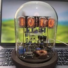 Classic Vintage In-12 Nixie Tube Clock Kit Diy Unassembled W  Glass Case Cool