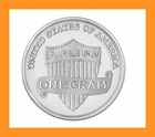 1 Gram Silver Lincoln Shield   999 Fine Pure Silver   Free Shipping
