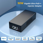Gigabit Poe Injector 90w  10 100 1000mbps Poe   Injector Adapter  Ieee 802 3bt a