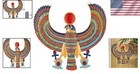 Horus Egyptian Wall Plaque  15  Hand-painted