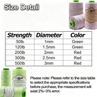 Braided Dacron Kite String 120lb 500ft Polyester Yoyo String Mason Line Thread H