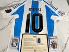 Lionel Messi Argentina Autographed Jersey Copa America 2024 Sasigned   Cards