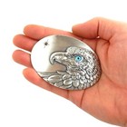American Eagle Belt Buckle Real Silver Plated Blue Eye Fits Belts 1 5 Inch Belts