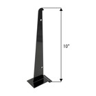 Sswbasics 10 Inch Black Shelf Bracket For Slatwall - 10 Pk - Sturdy Metal