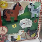 Melissa   Doug Chunky Wooden Puzzle Farm Animals 8 Pieces New Sealed