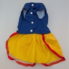 Dog Costume Princess Dress Halloween Cosplay Pet Apparel Blue Yellow Red Bow M
