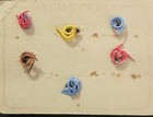Ex Rare Antique  Floral Brass Buttons  Ca   1880s 1890s  Set Of 6