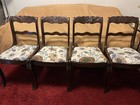 Vintage Antique Solid Mahogany Duncan Phyfe Style Dining Chairs  4  See Details